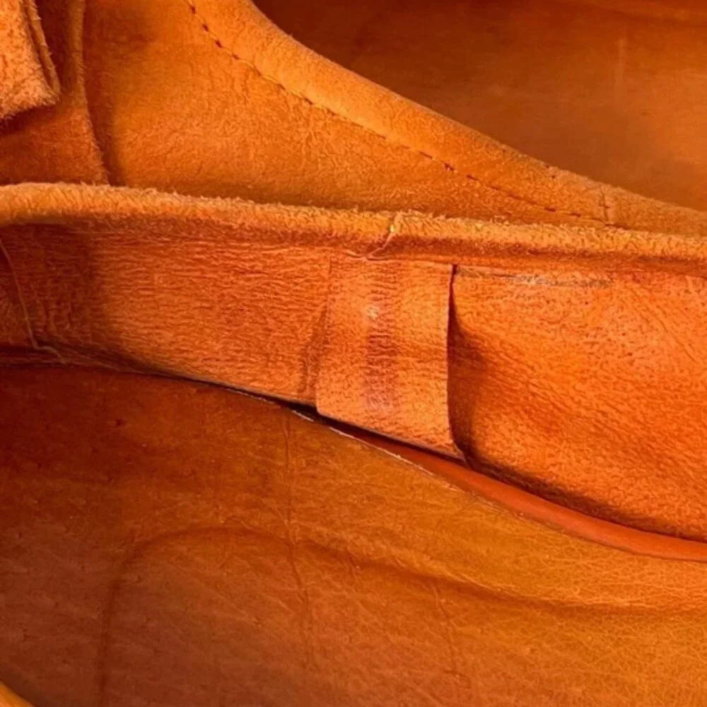 Christian Dior Ballet Flats Orange Suede Bow Ribbon Women's‎ Size 39 EU/9 US